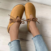 Retro Lace Up Color Block Shoes