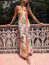 Summer Sexy Split Wrap Printed Dresses