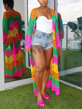Vibrant Crochet Cover Up Cardigans