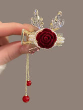 Antler & Bunny Ears Rose Hair Clip