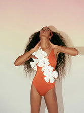 Tie Fresh Floral Swimsuit and Skirt Set