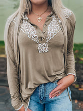 Leopard-Print Paneled Pullover Hoodie