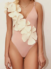 Tie Fresh Floral One Piece Swimsuit