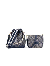 Jacquard Star Crossbody Bucket Bag