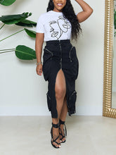 Cargo Pocket Zipper Skirts