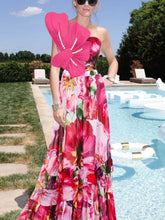 Printed Pearl-Embellished Swimsuit Set