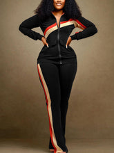 Casual Zip Jacket Pants Set