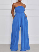 Wide Leg Chiffon Jumpsuits