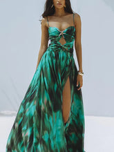 Ink Green Cutout Swimsuit Set