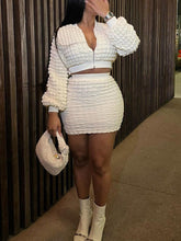 Bubble Jacket Skirt Set