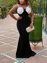 Pearl Strap Floral Party Dresses