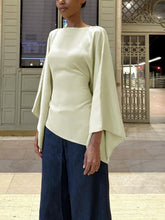 Asymmetrical Butterfly Top in Sage Green
