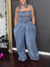 Halter Sleeveless Wide Leg Jumpsuits