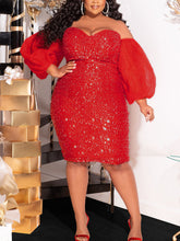 Sequin Tube Midi Holiday Dresses