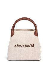 New High-End Letter Canvas Tote with Detachable Strap