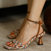 Ankle Strap High Heel Open Toe Sandals