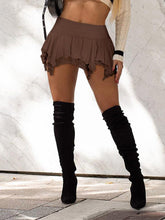 Lace Ruffle Mini Skirts