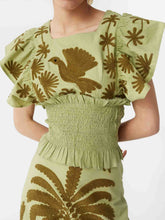 Elegant Palm Tree And Exotic Bird Print Tank Top