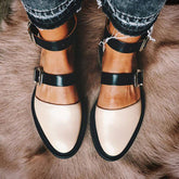 Flat Heel Closed-toe Pump Women's Shoes Decor