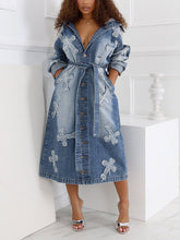 Cross Denim Trench Coats