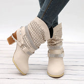 Women's Casual Round Toe Boots