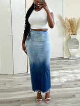 Gradient Denim Skirts