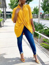 Twist V Neck Ruched Tops
