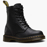 Round Toe PU Lace-up Combat Boots