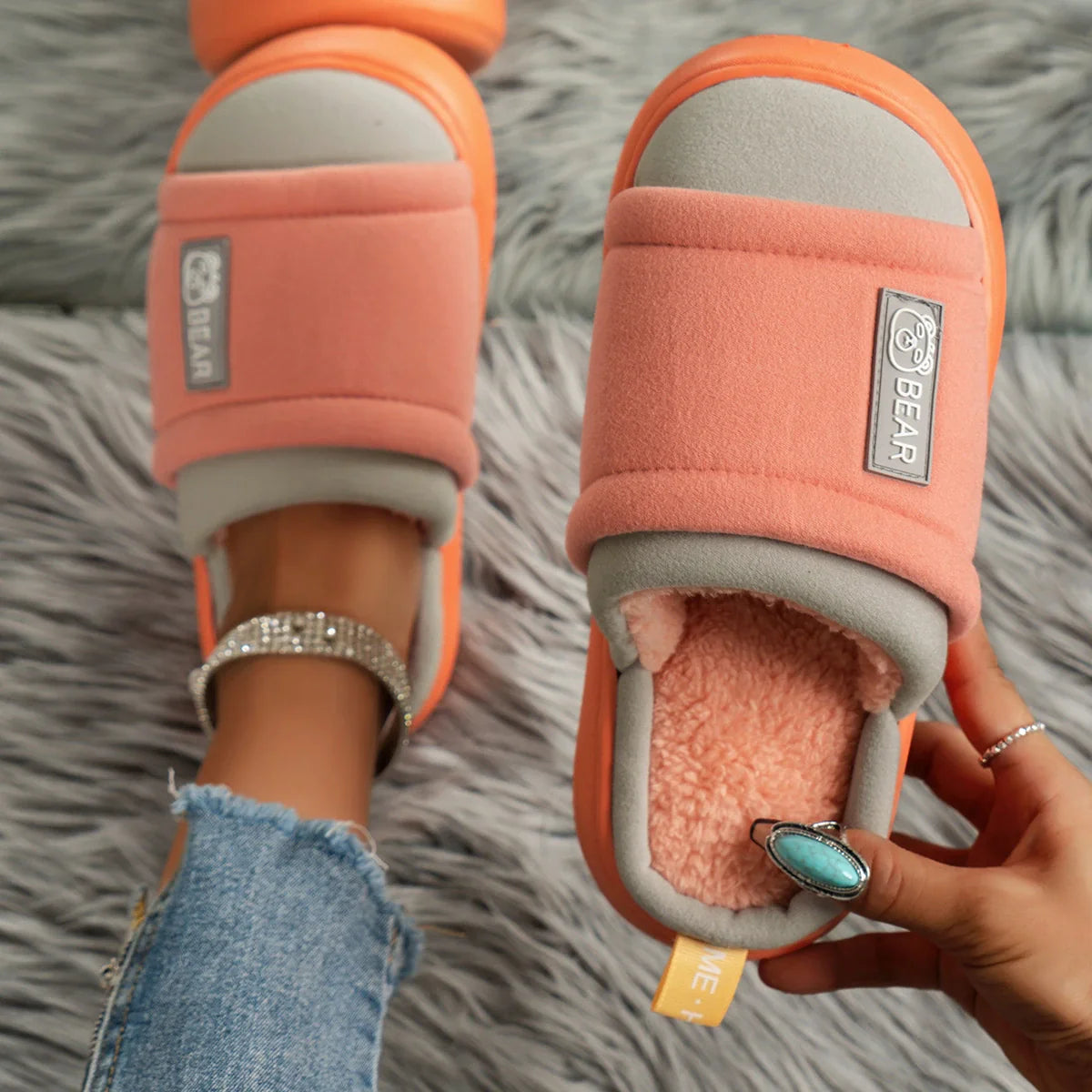 Simple Lightweight Cotton Slippers