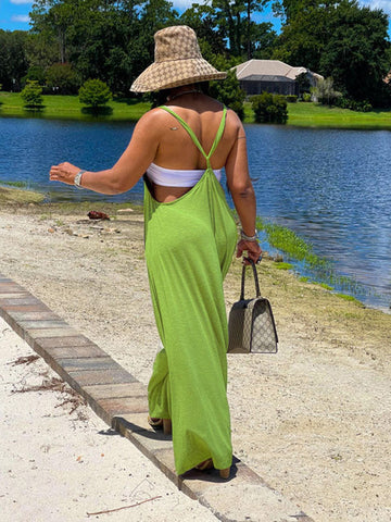 Solid Roomy Jumpsuits