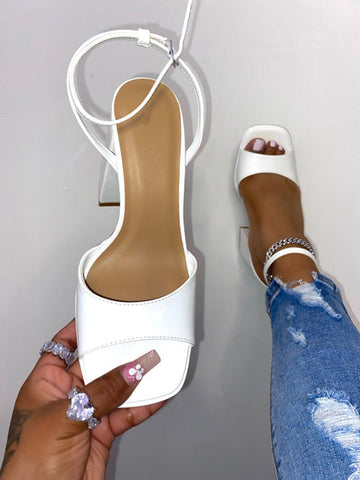 Leather Chunky Heels