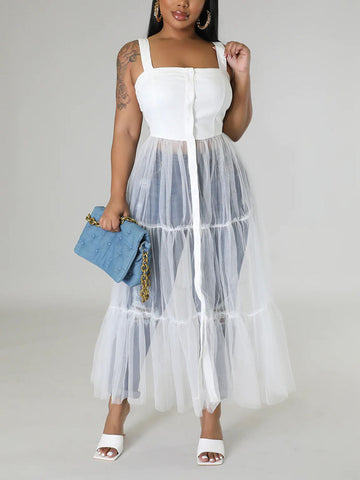 Tulle Tunic Tops