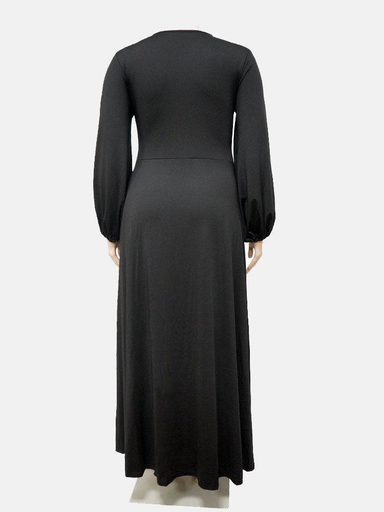 Side Split Drawstring Front Dresses