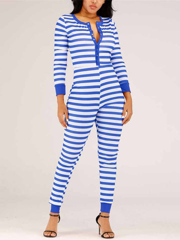 Christmas Striped Jumpsuits
