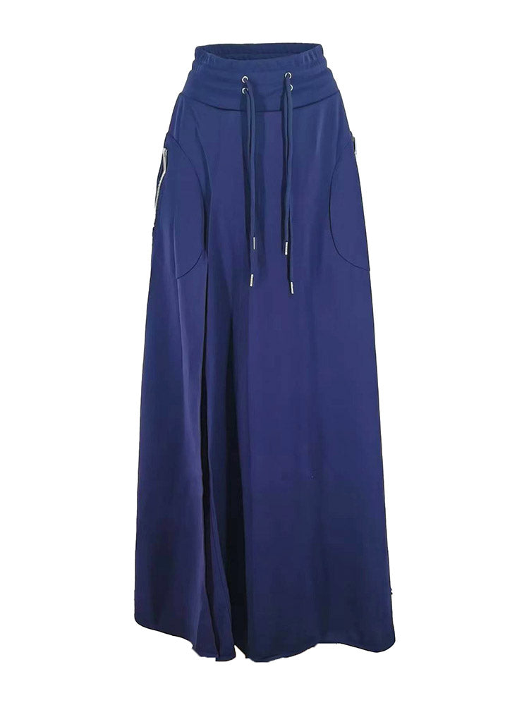 Crop Hoodie Slit Skirt Set