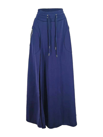 Crop Hoodie Slit Skirt Set