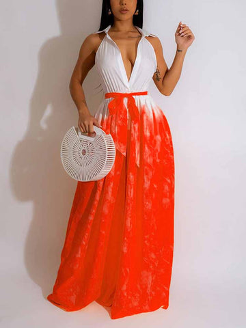 Sleeveless Ombre Jumpsuits