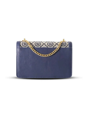 Jacquard Star Rhinestone Chain Crossbody Shoulder Bag