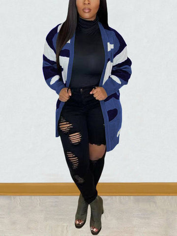 Camouflage Print Cardigans