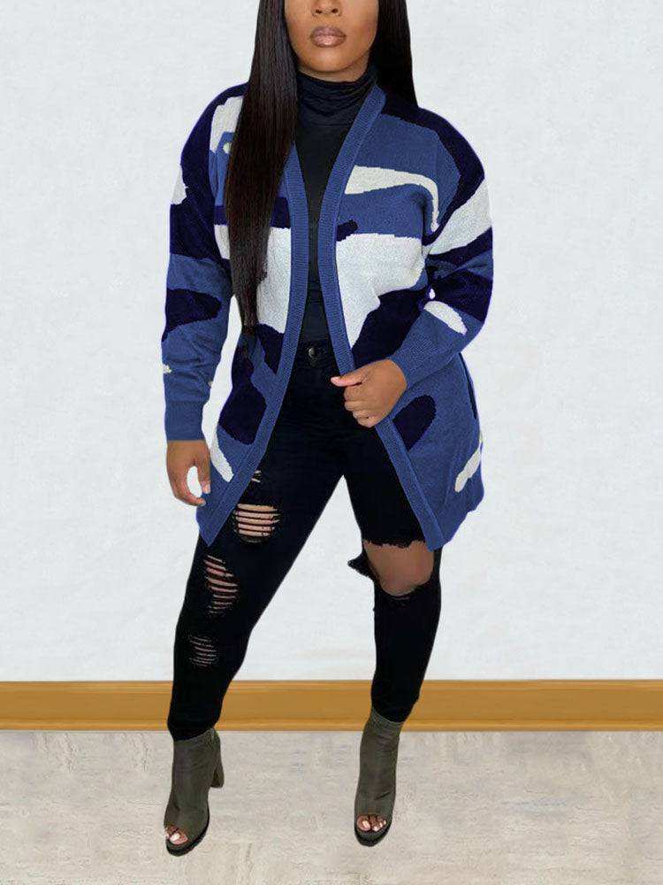 Camouflage Print Cardigans