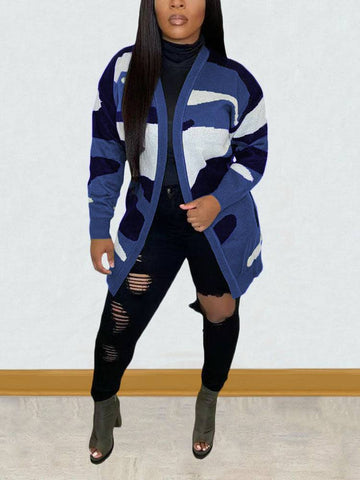 Camouflage Print Cardigans