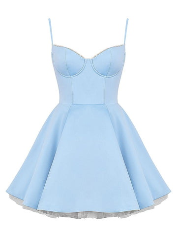 Cinderella Blue Tulle Mini Dress