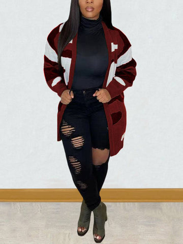 Camouflage Print Cardigans