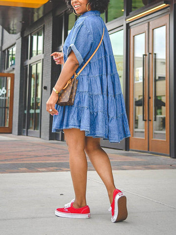 Denim Loose Fit Dresses
