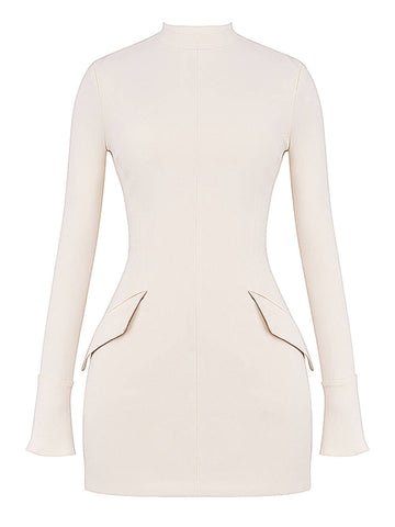 Vintage Cream Mini Dress