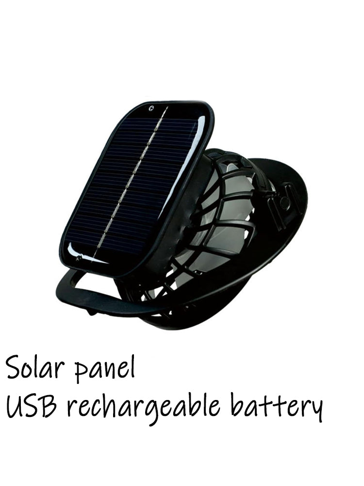Rechargeable & Solar-Powered Outdoor Fan Hat â€?Fisherman Style