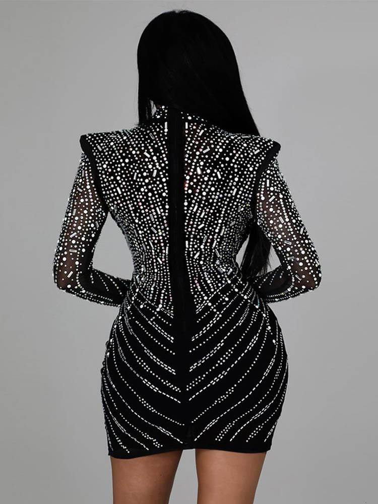 Sequin Mini Drilling Party Dresses