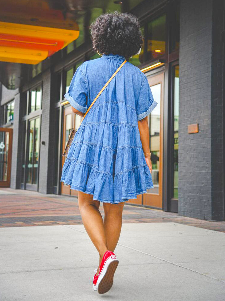 Denim Loose Fit Dresses