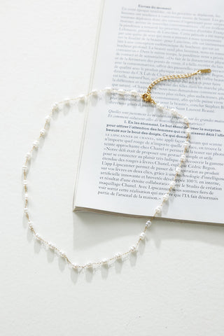 18k Gold Plated Freshwater Necklace Gold