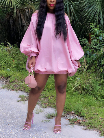 Off Shoulder Puff Sleeve Dresses